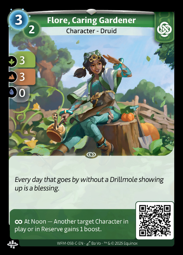 Flore, Caring Gardener