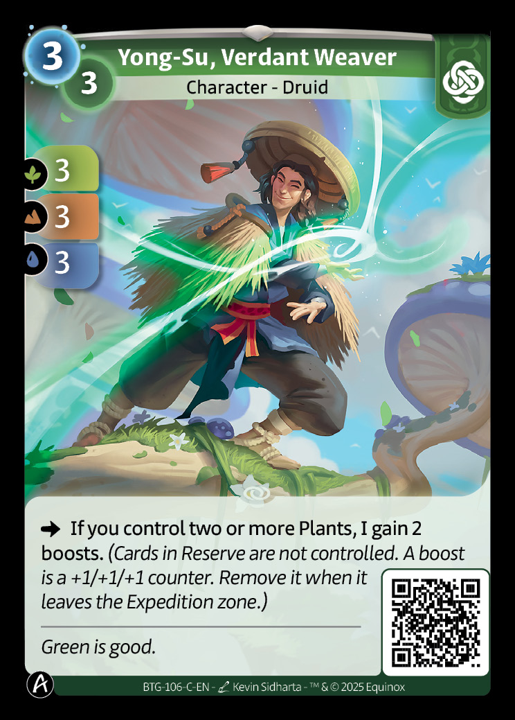 Yong-Su, Verdant Weaver