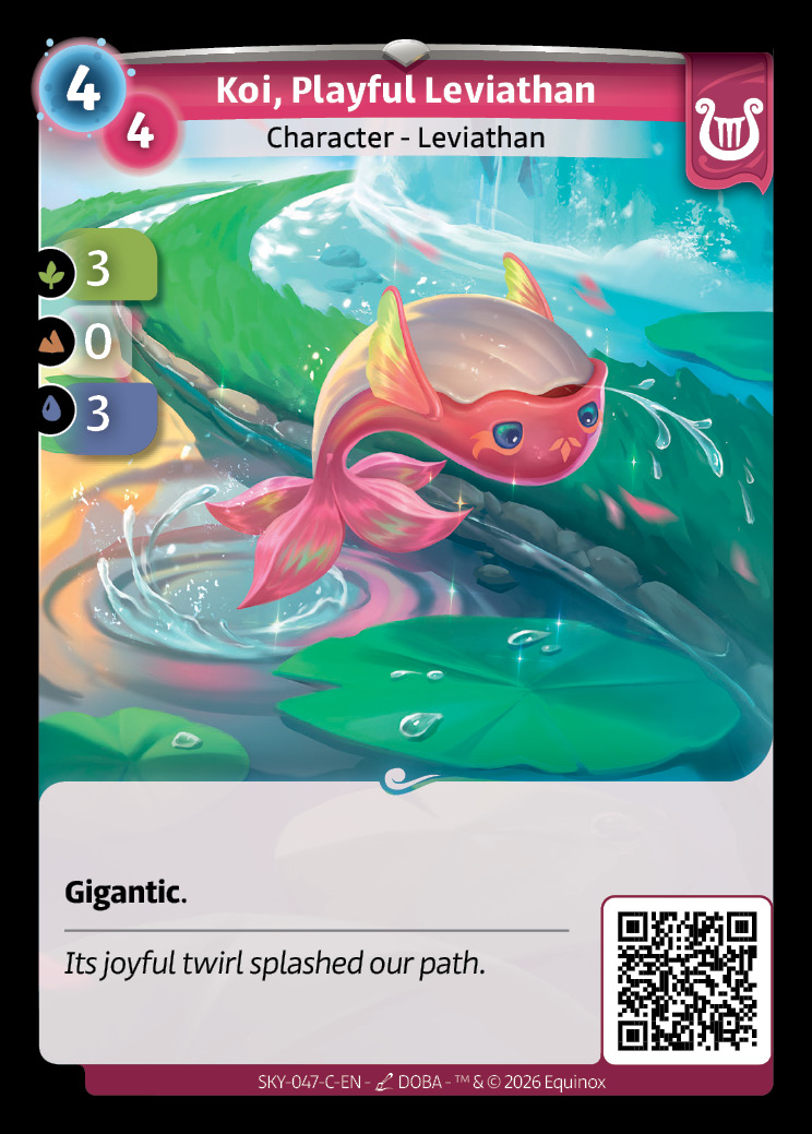 Koi, leviatán juguetón