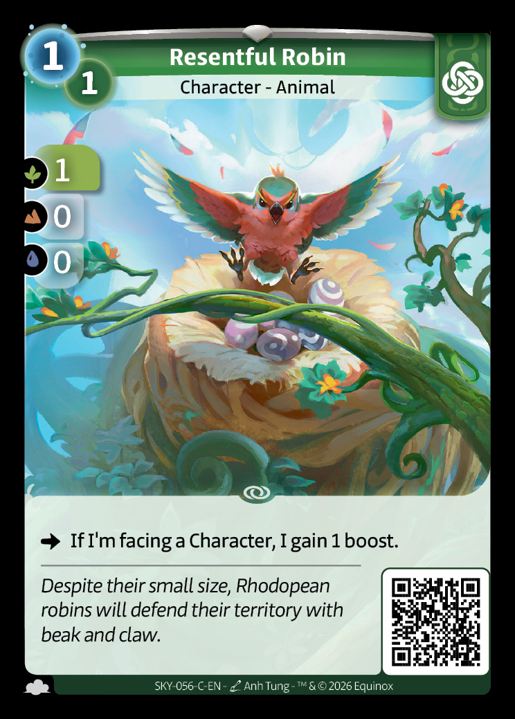 Gereiztes Rotkehlchen