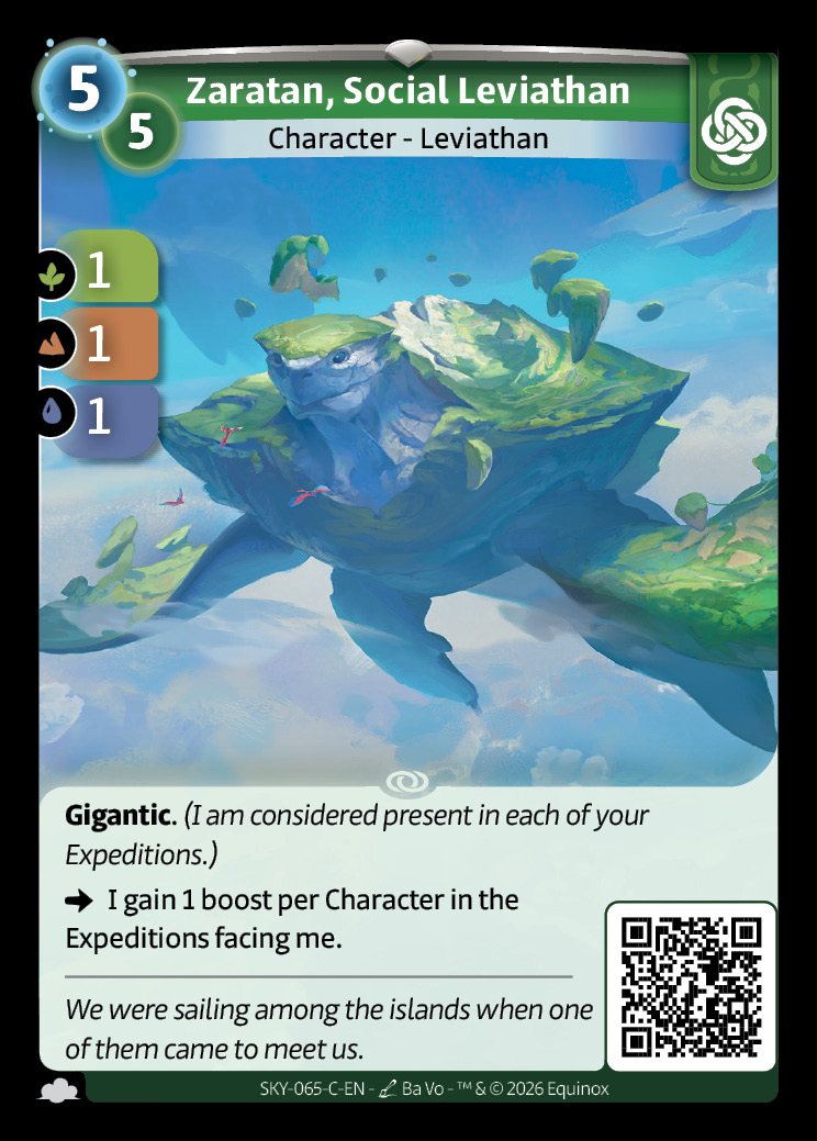 Zaratan, geselliger Leviathan