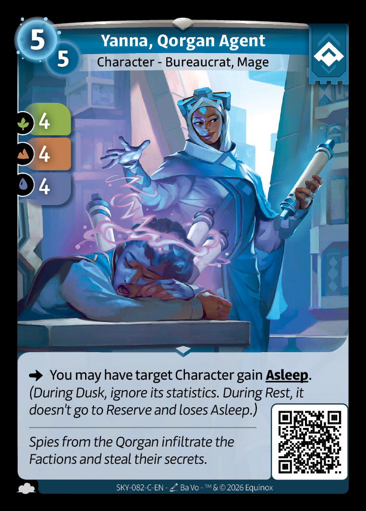 Yanna, Qorgan-Agentin