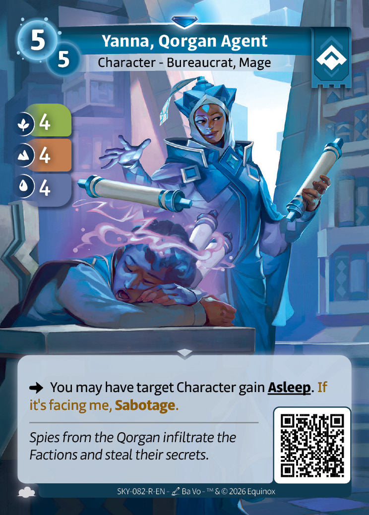 Yanna, Qorgan-Agentin