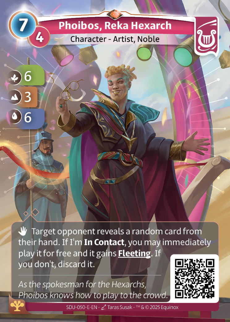 Phoibos, Reka Hexarch