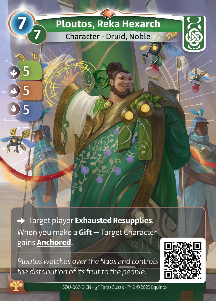 Ploutos, hexarca reka