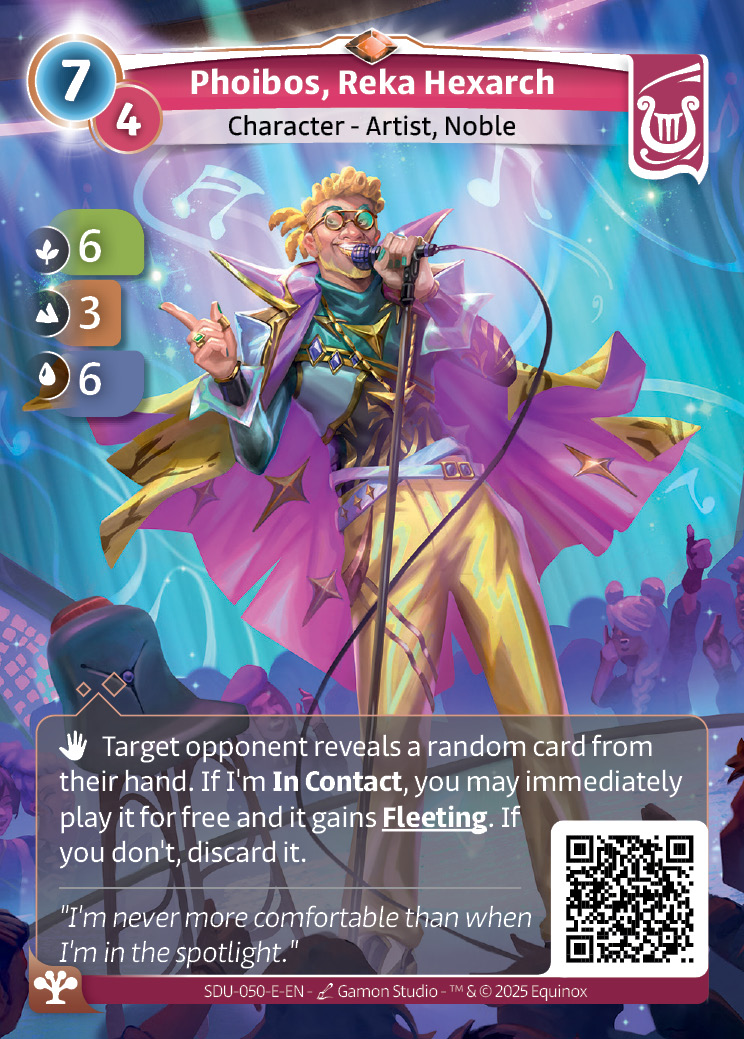 Phoibos, Reka Hexarch