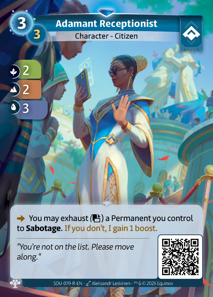 Adamant Receptionist