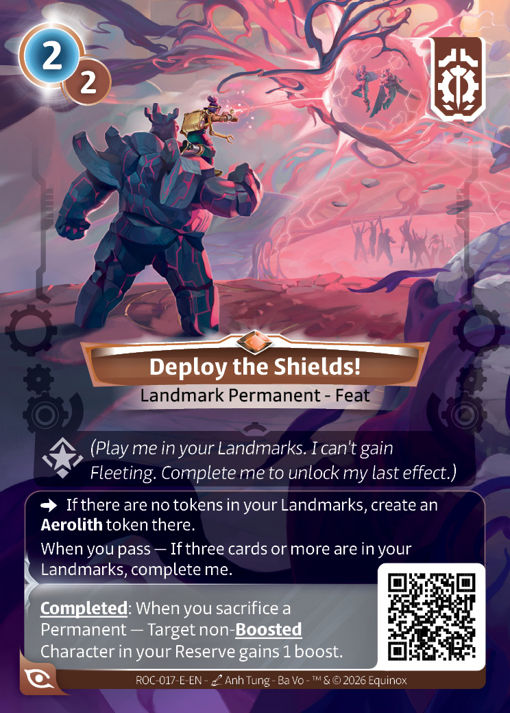 Déployez les Boucliers !