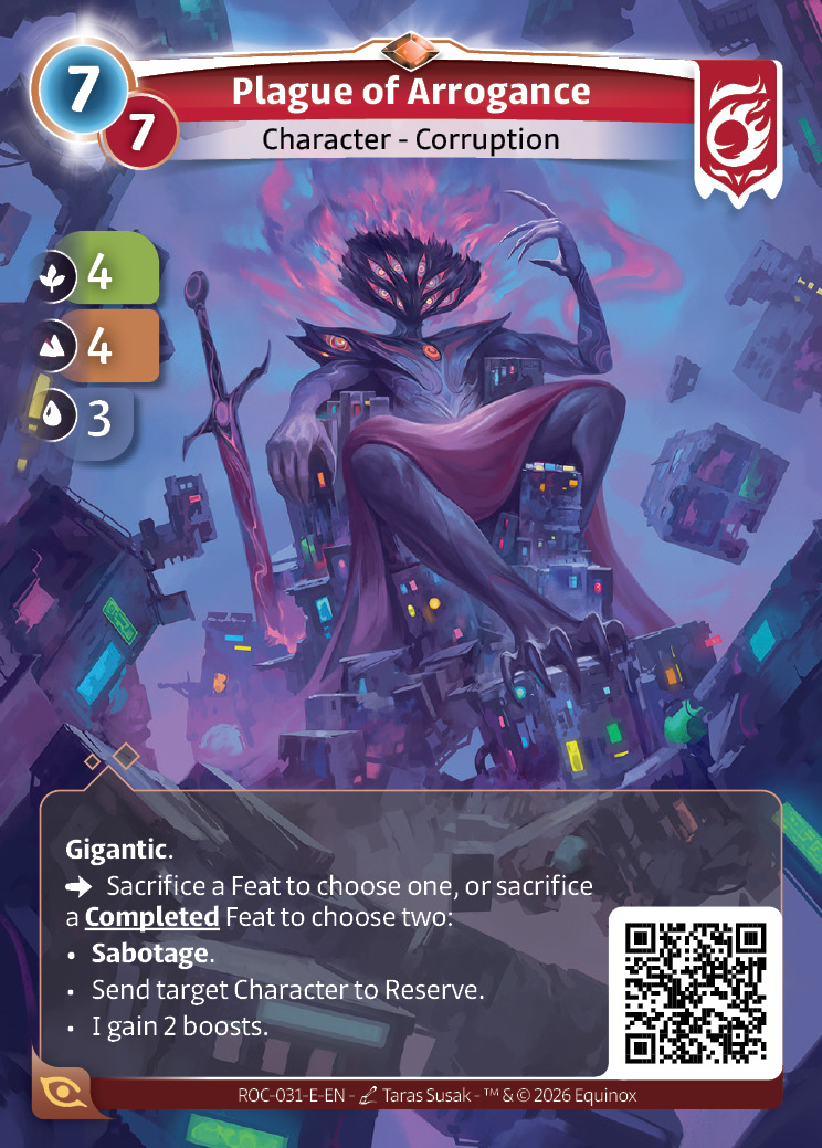 Plaga de la arrogancia